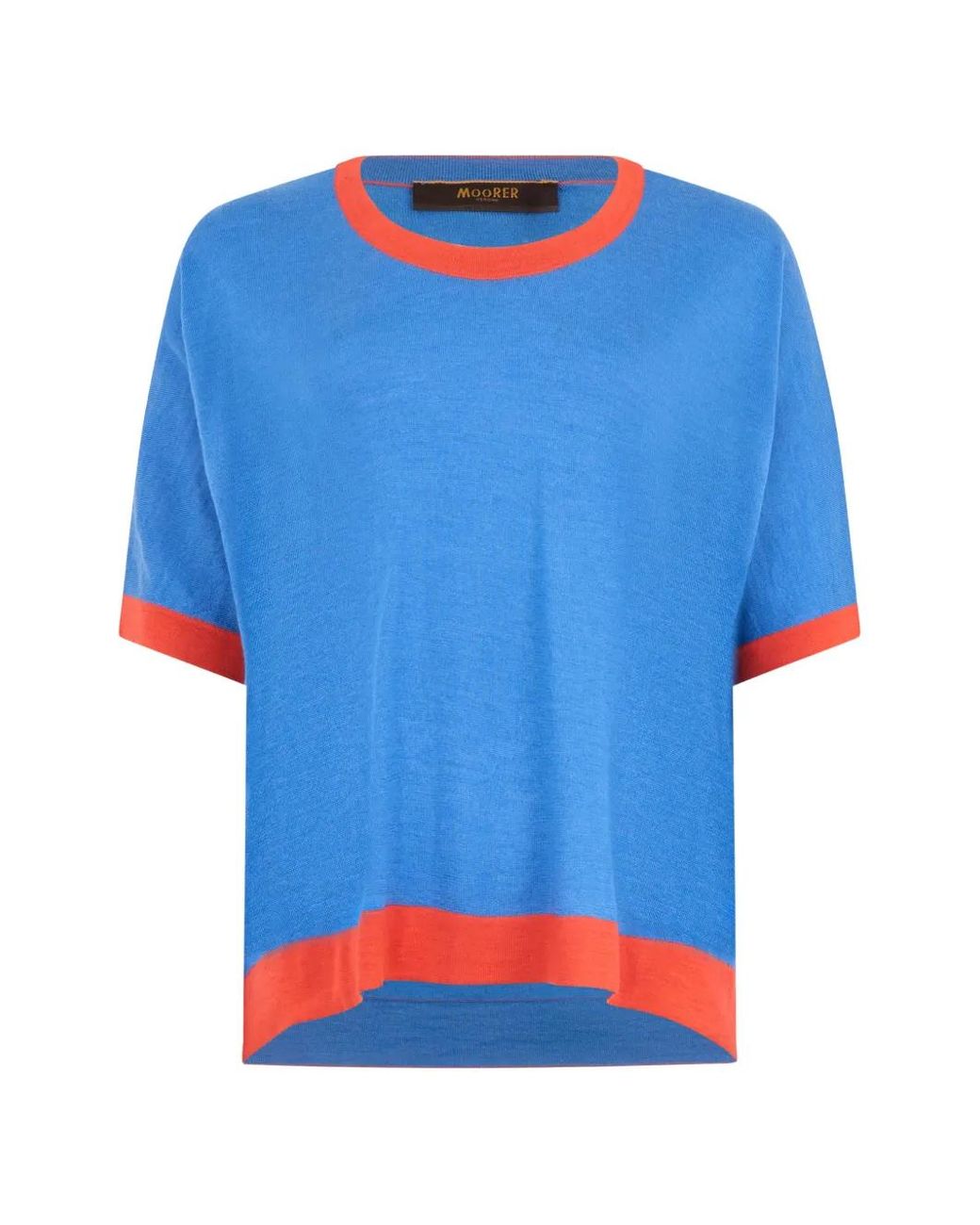 Moorer Blue Crew-Neck T-Shirt