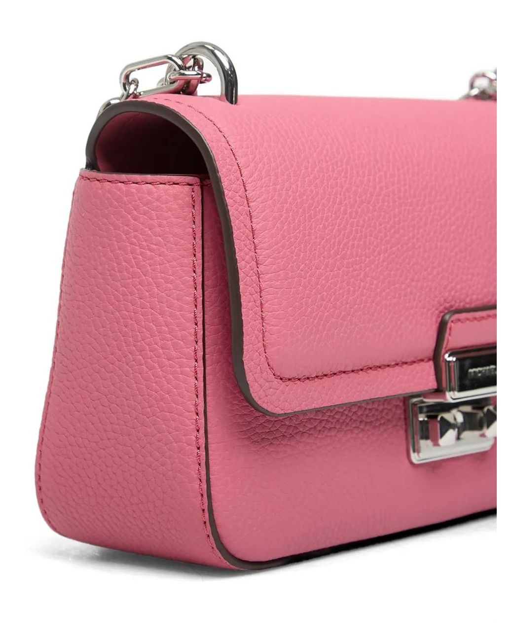 Michael Kors Pink Pebbled-Leather Shoulder Bag