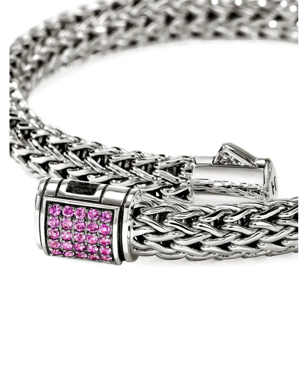 John Hardy Natural Bracelet Icon Orné De Saphirs