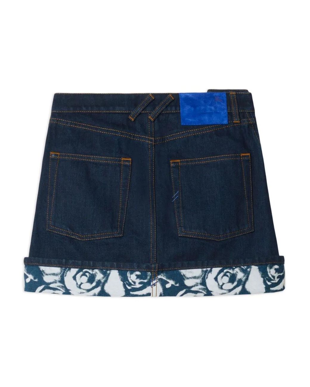 Burberry Blue Japanese Denim Miniskirt