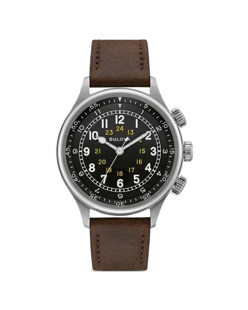 Bulova Black A-15 Pilot 42Mm Watch for men