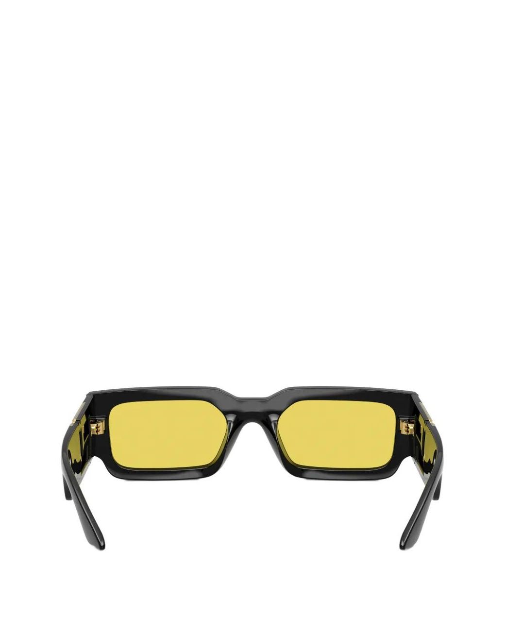 Versace Sonnenbrille Mit Eckigem Gestell in Black für Herren