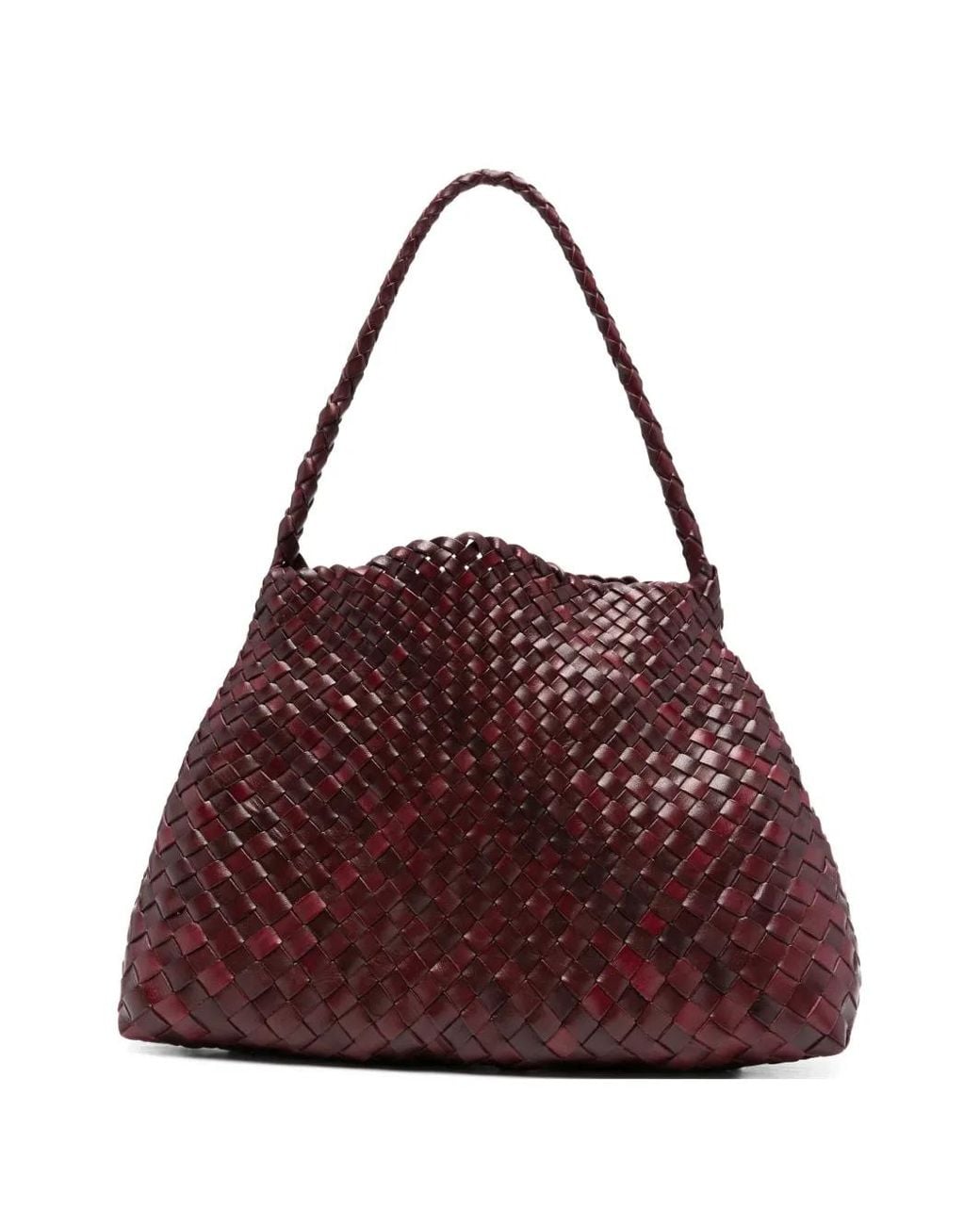 Dragon Diffusion Purple Woven-Leather Tote Bag