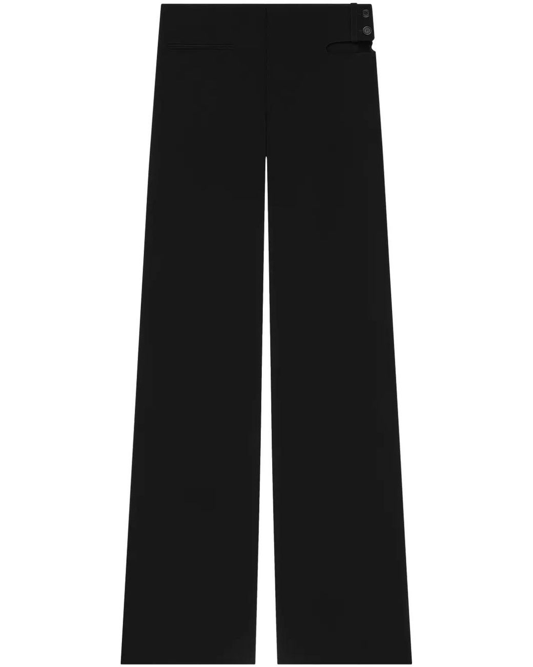 Courreges Black Wide-Leg Trousers
