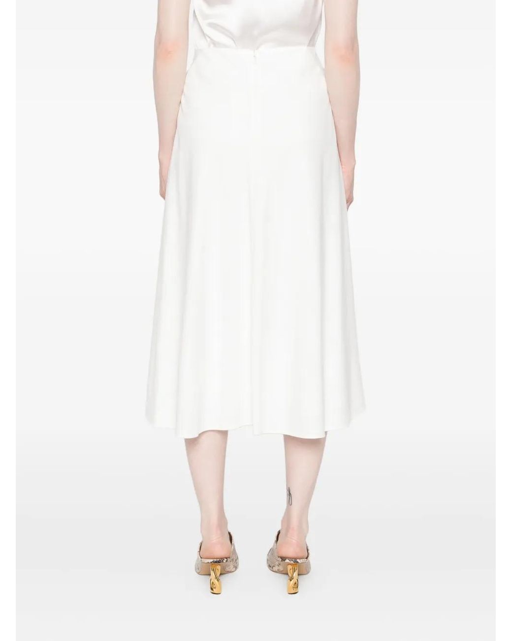 Vince White A-Line Skirt