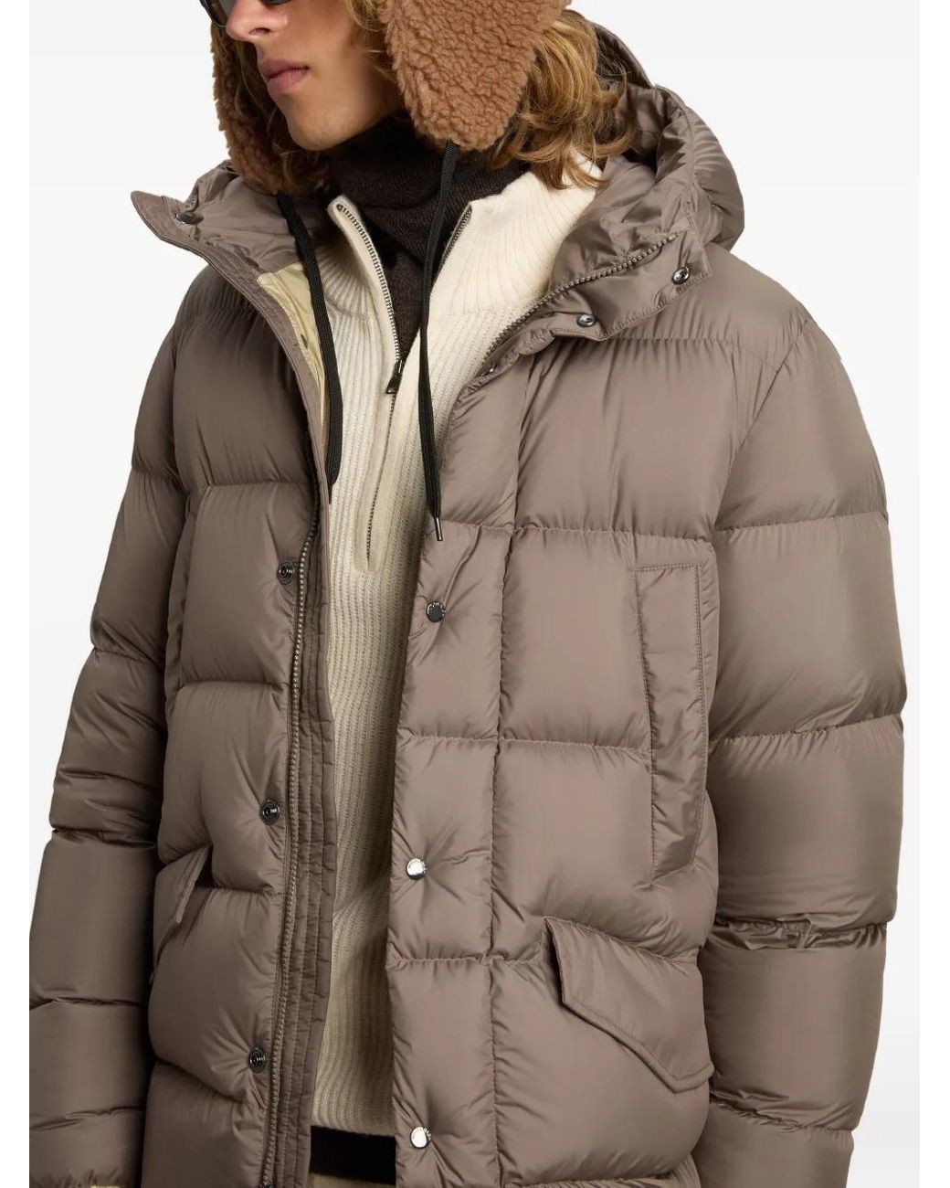 Plumífero Cloud Davis Con Capucha Woolrich de hombre de color Brown