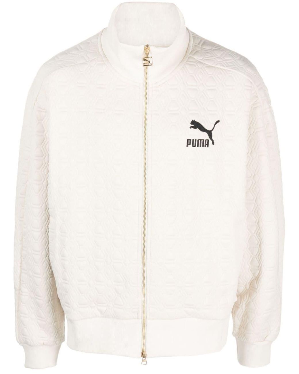 PUMA Luxe Sport T7 Sportjacke in Weiß | Lyst DE