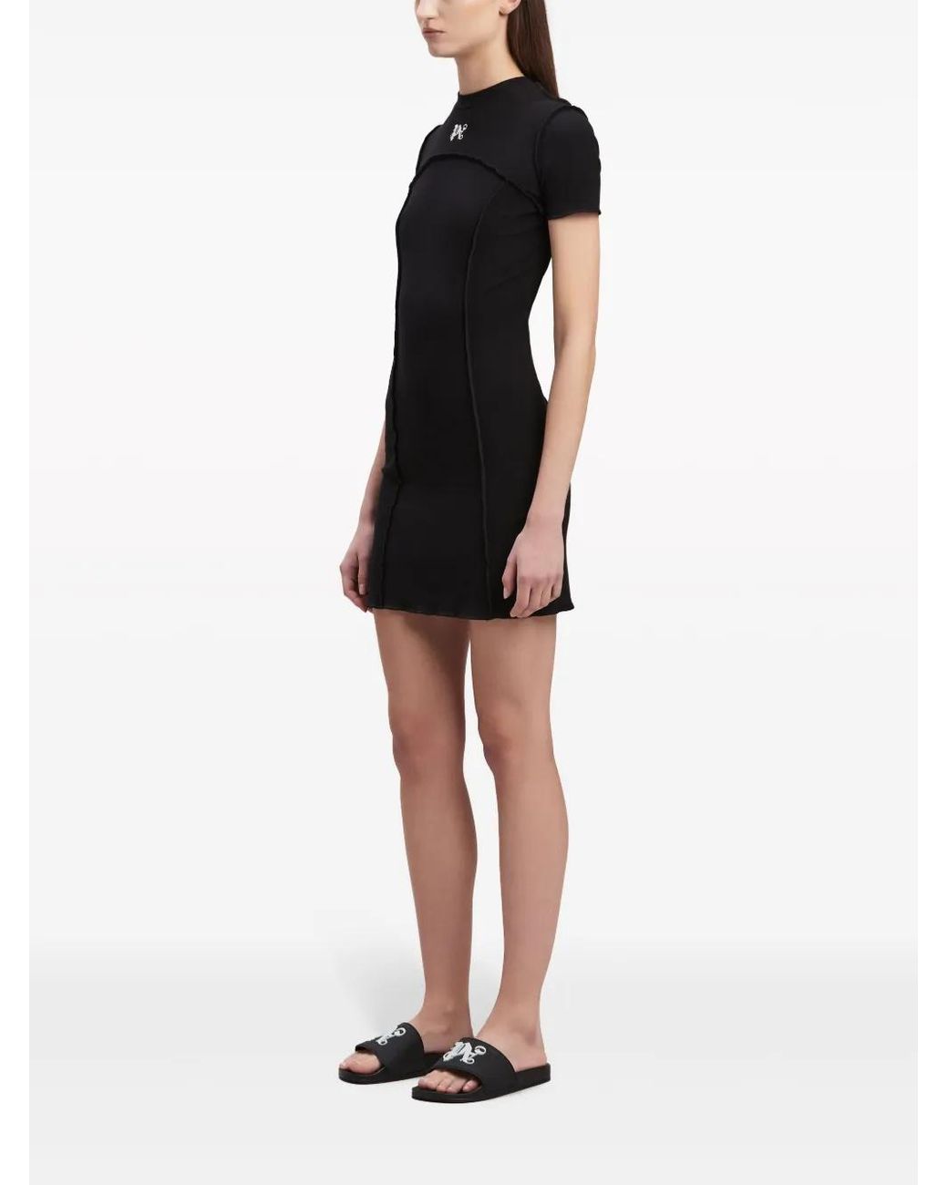 Robe courte Palm Angels en coloris Black
