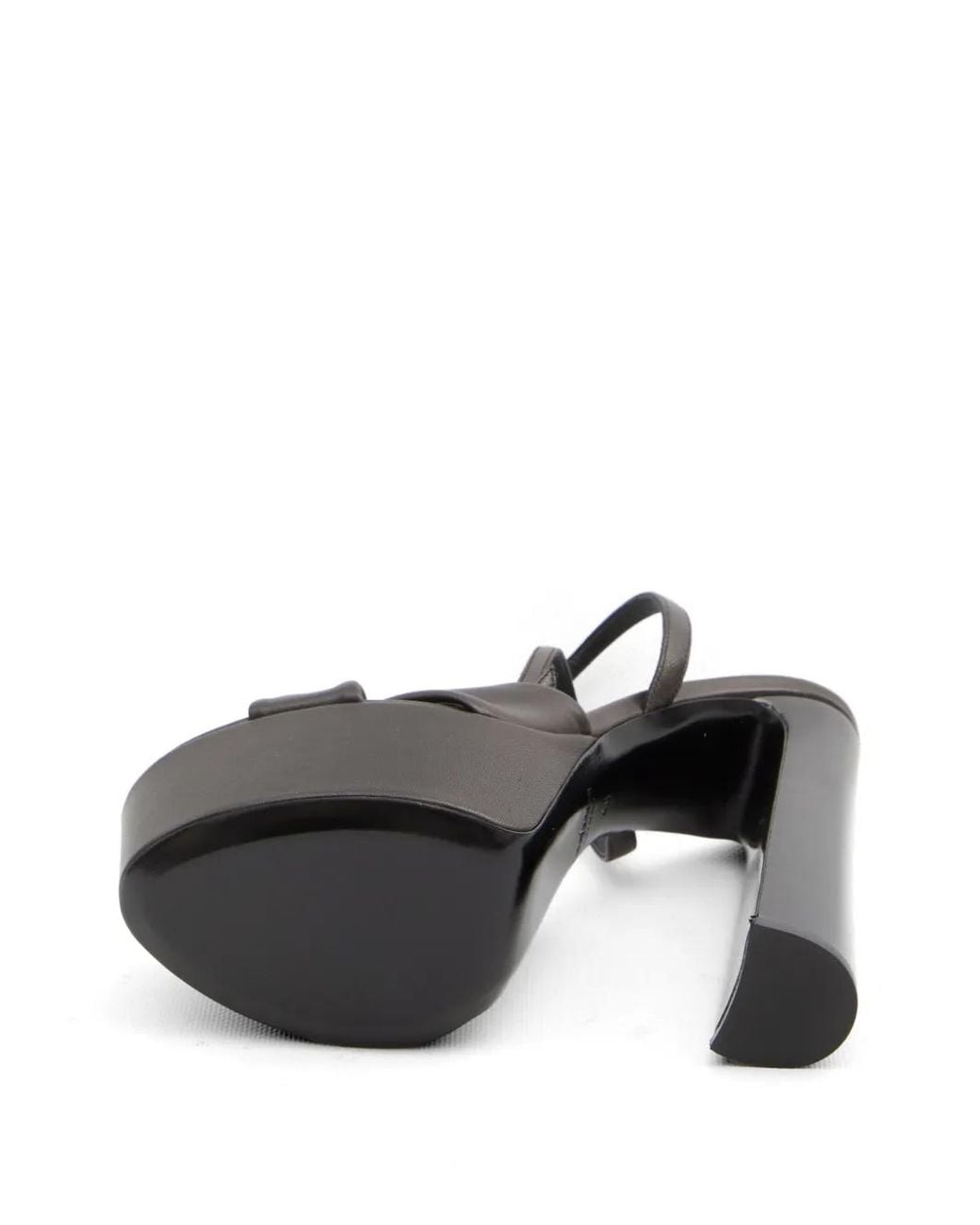 Saint Laurent Black Franciane Platform Sandals