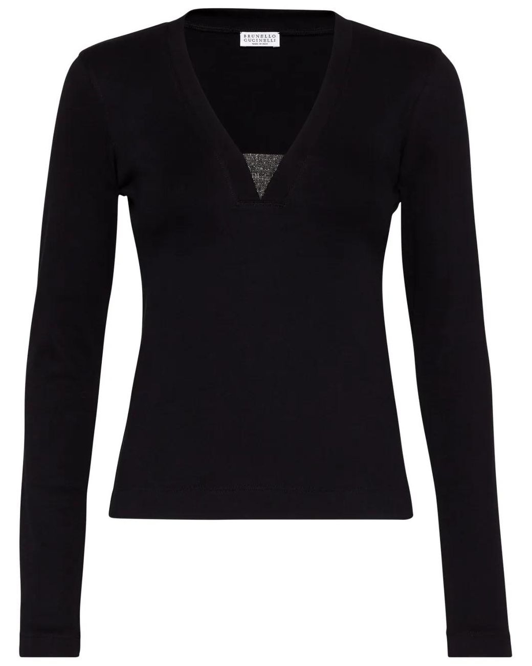Brunello Cucinelli Black T-shirts And Polos