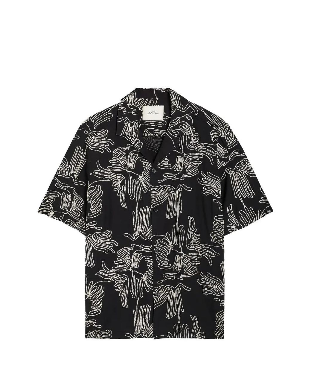 Les Deux Black Liam Patterned Shirt for men