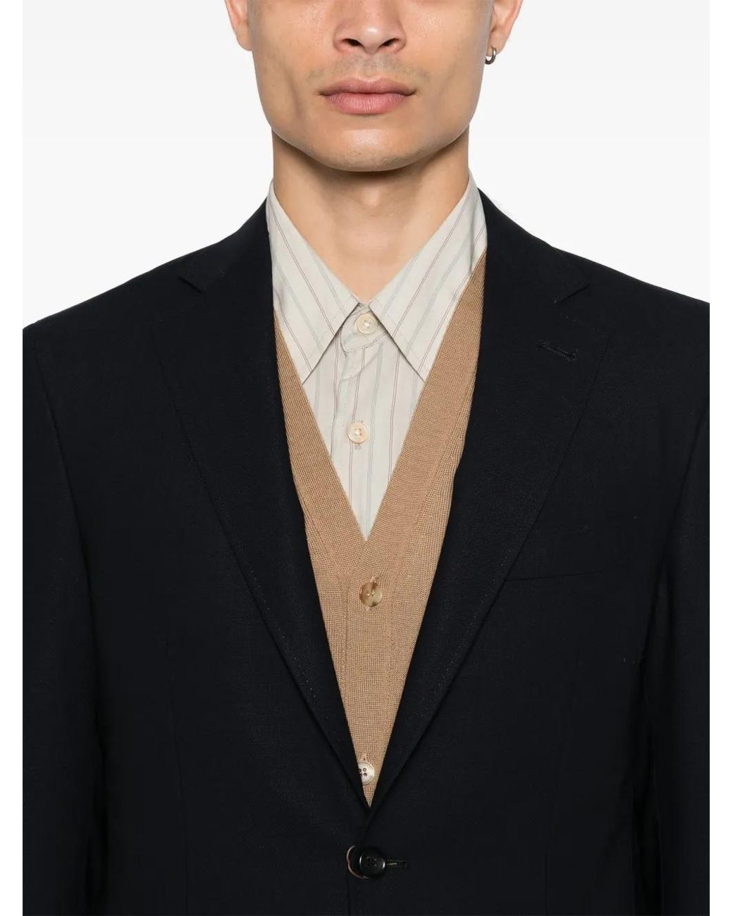 Blazer À Design Texturé Canali pour homme en coloris Blue