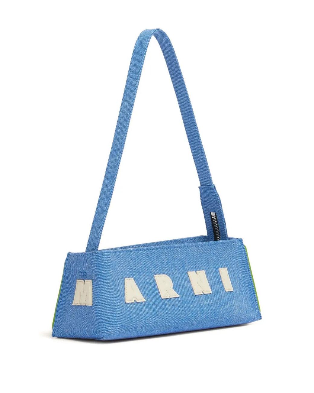 Marni Blue Museo Shoulder Bag