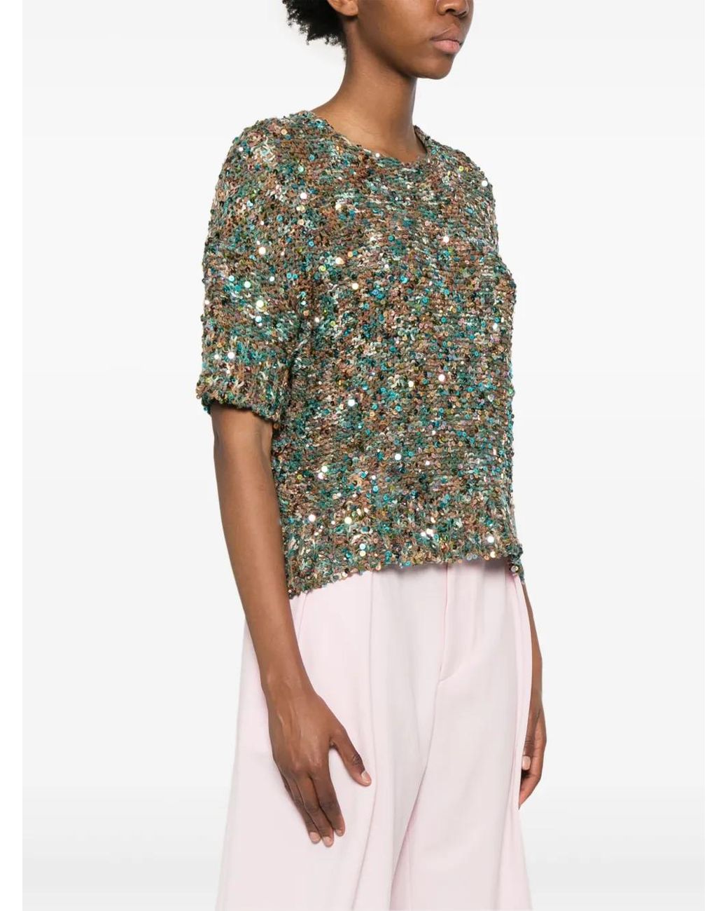 Roberto Collina Green Cotton Jumper