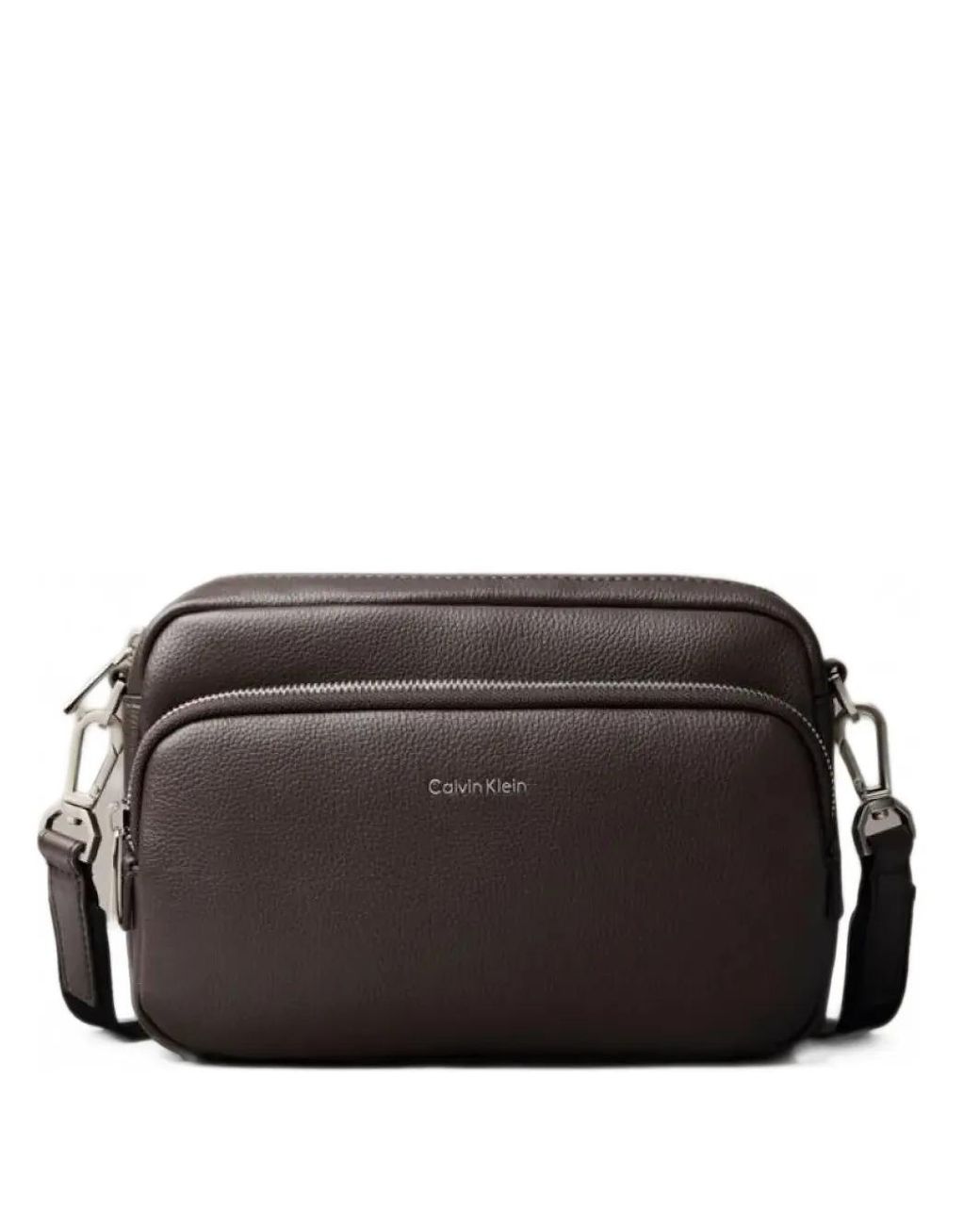 Calvin Klein Black Sacoche À Logo Imprimé for men
