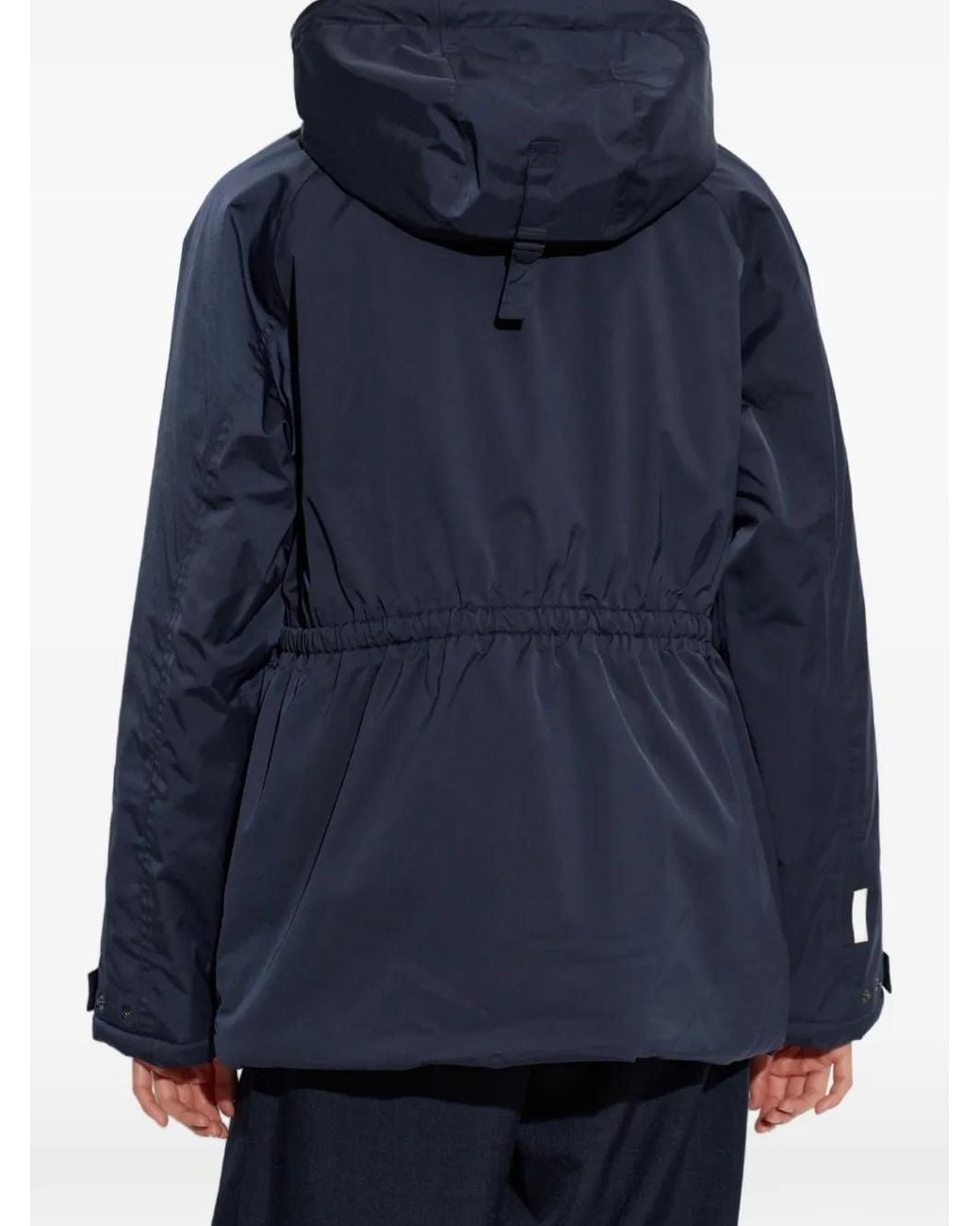 Rethinkit Studios Blue Logo-Patch Hooded Jacket
