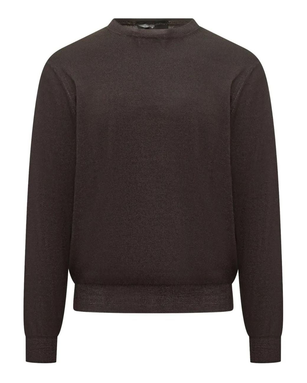 FILIPPO DE LAURENTIIS Gray Crew-Neck Sweater for men