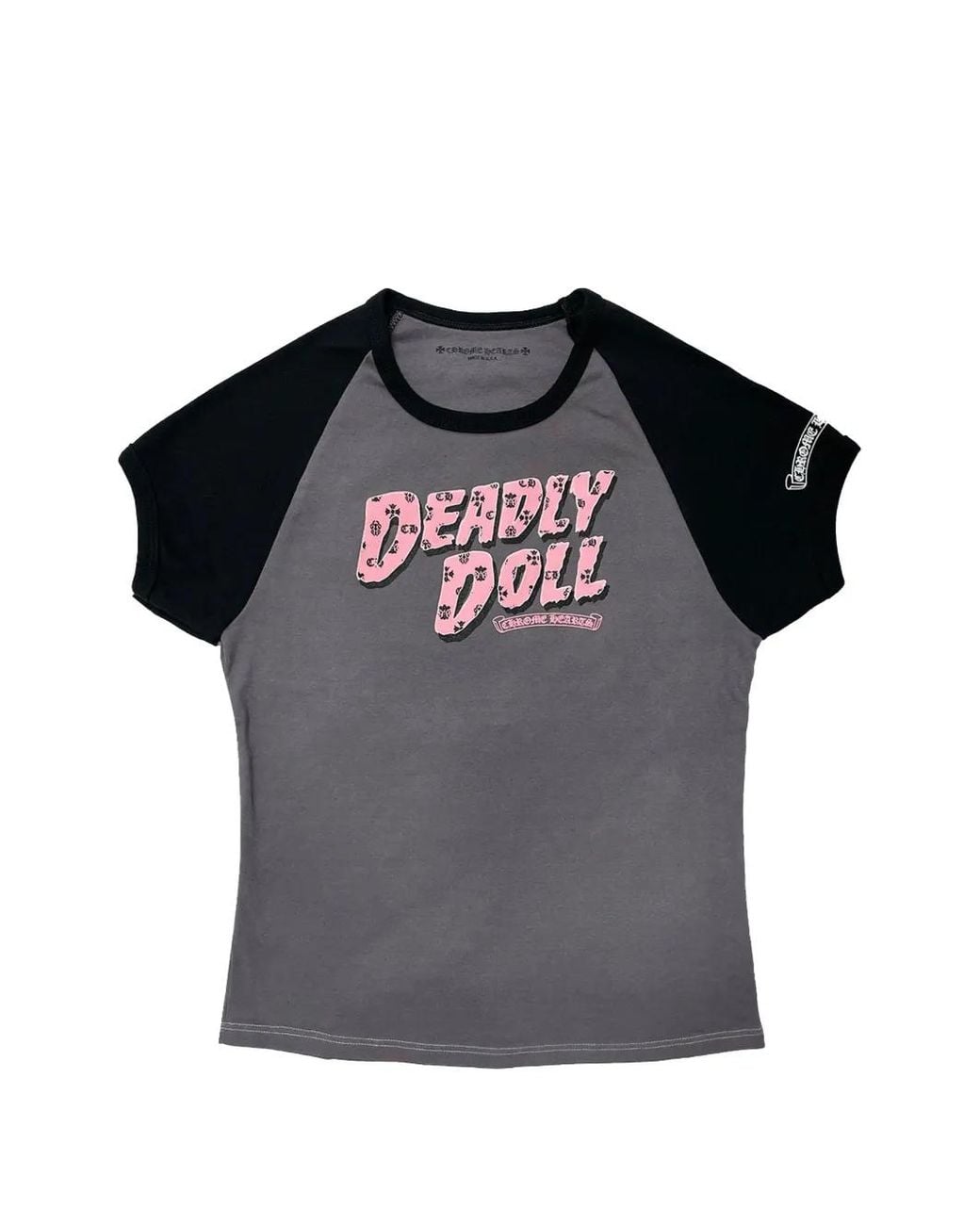 Chrome Hearts Black Deadly Doll Cropped T-Shirt
