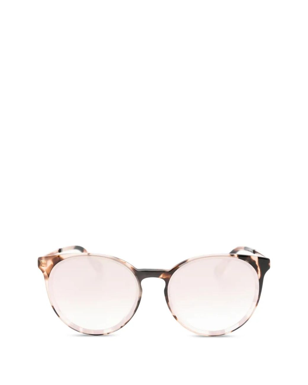 McQueen Natural Lunettes De Soleil Rondes À Effet Écailles De Tortue