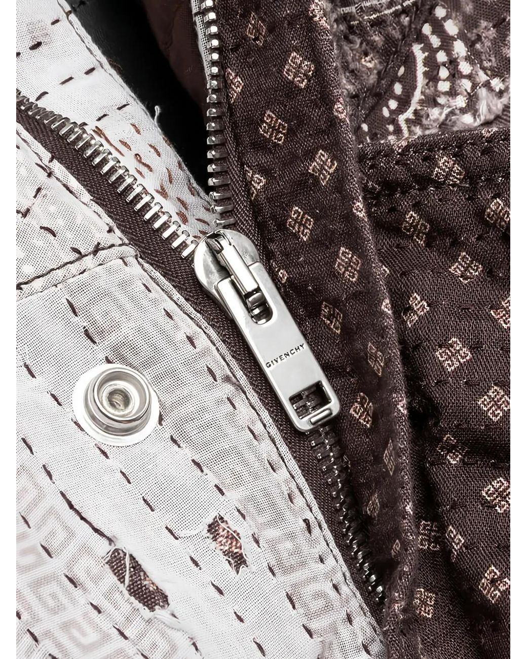 Giacca Trapuntata Boro di Givenchy in Brown da Uomo