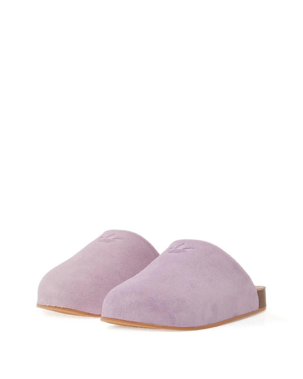 Adidas Purple Adimule Logo-Embossed Slippers