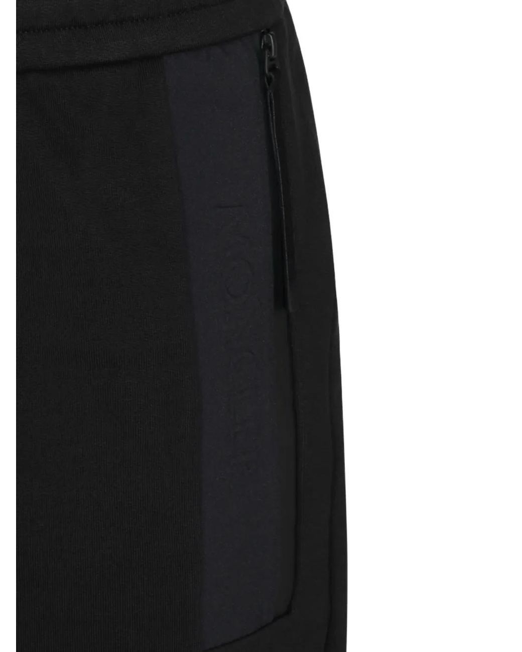 Moncler Black Logo-Patch Track Pants for men