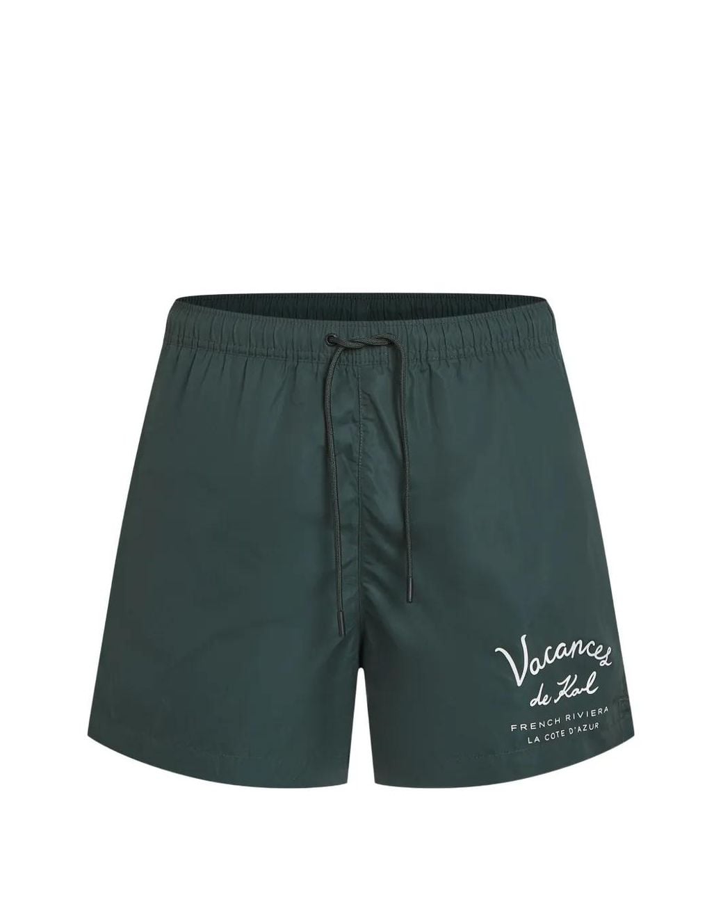 Karl Lagerfeld Green Vacances De Karl Swim Shorts for men