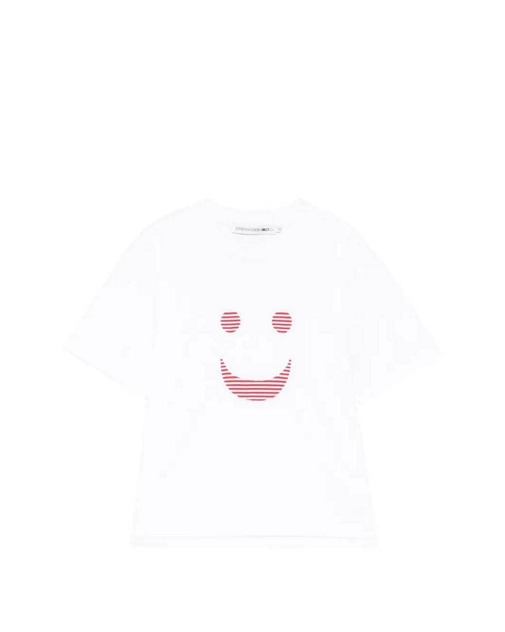 Joshua Sanders White Smiley Print T-Shirt