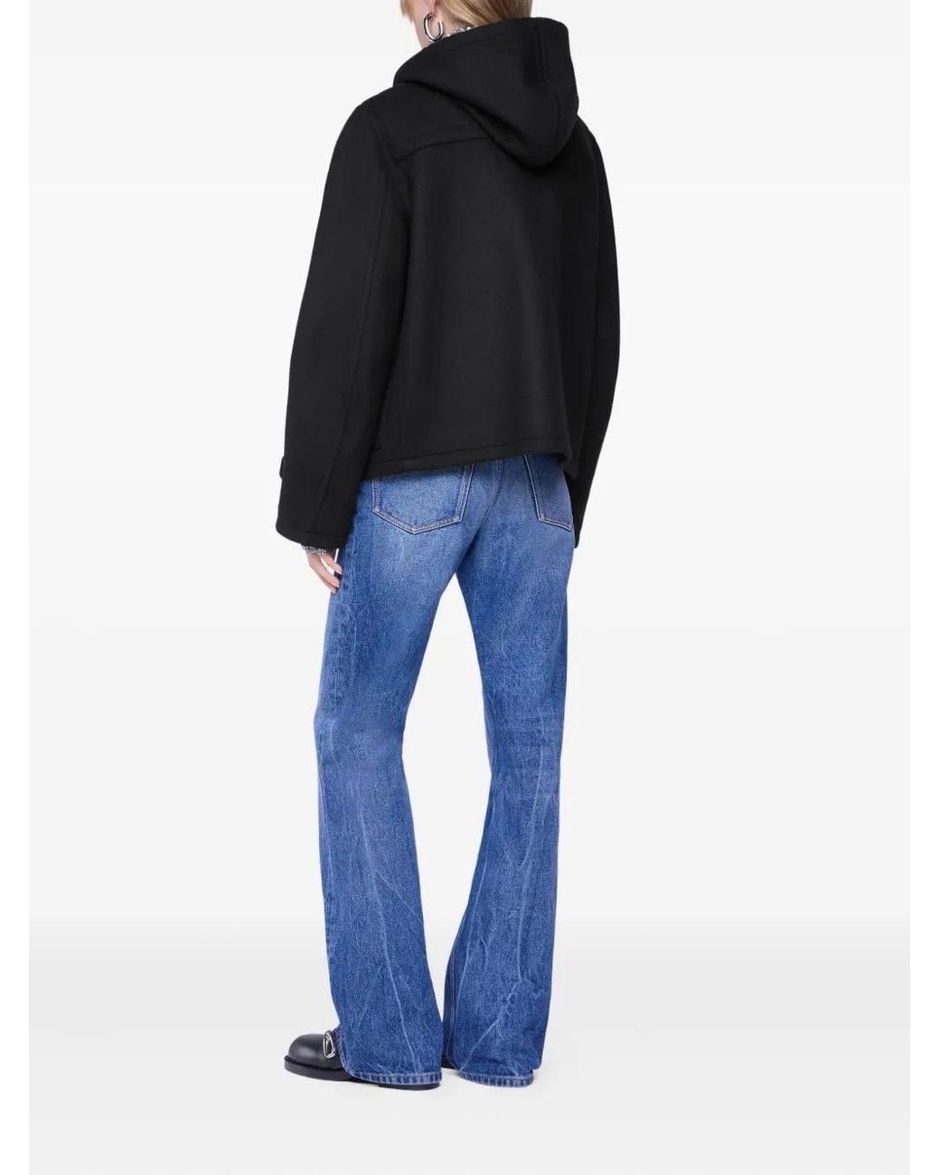 Rabanne トグルディテール フーデッド ジャケット Black