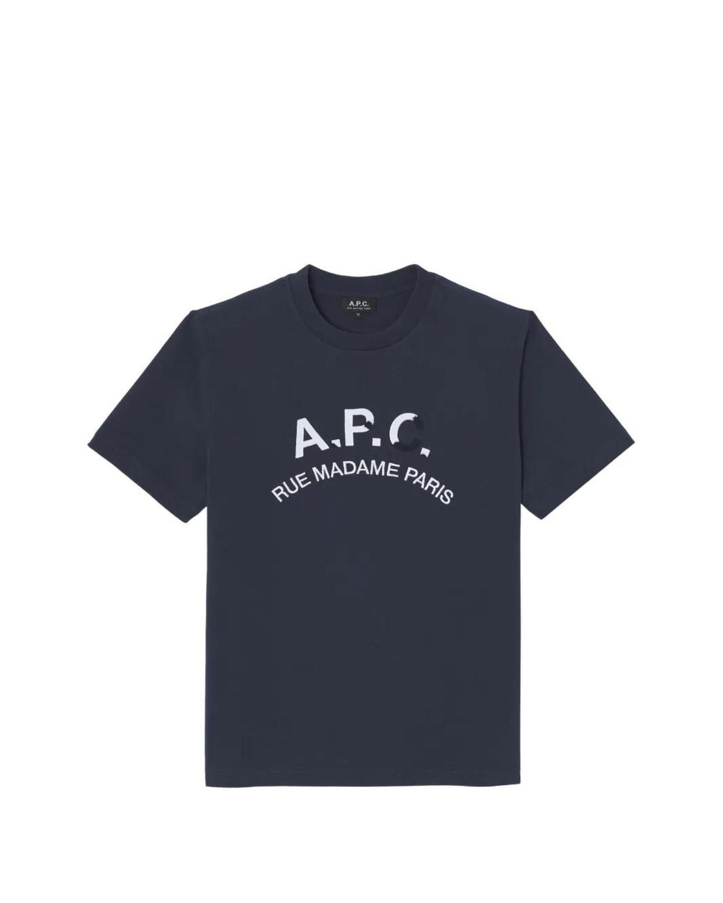 A.P.C. Blue Coton T-Shirts for men
