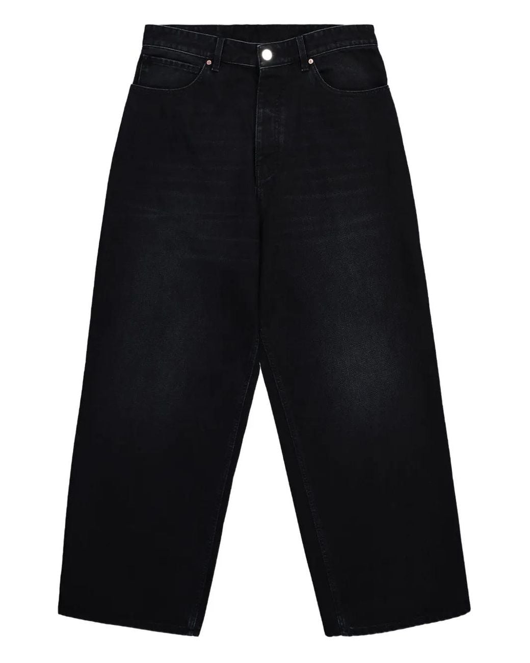 Vetements Blue Anarchy Painted Cropped Jeans for men