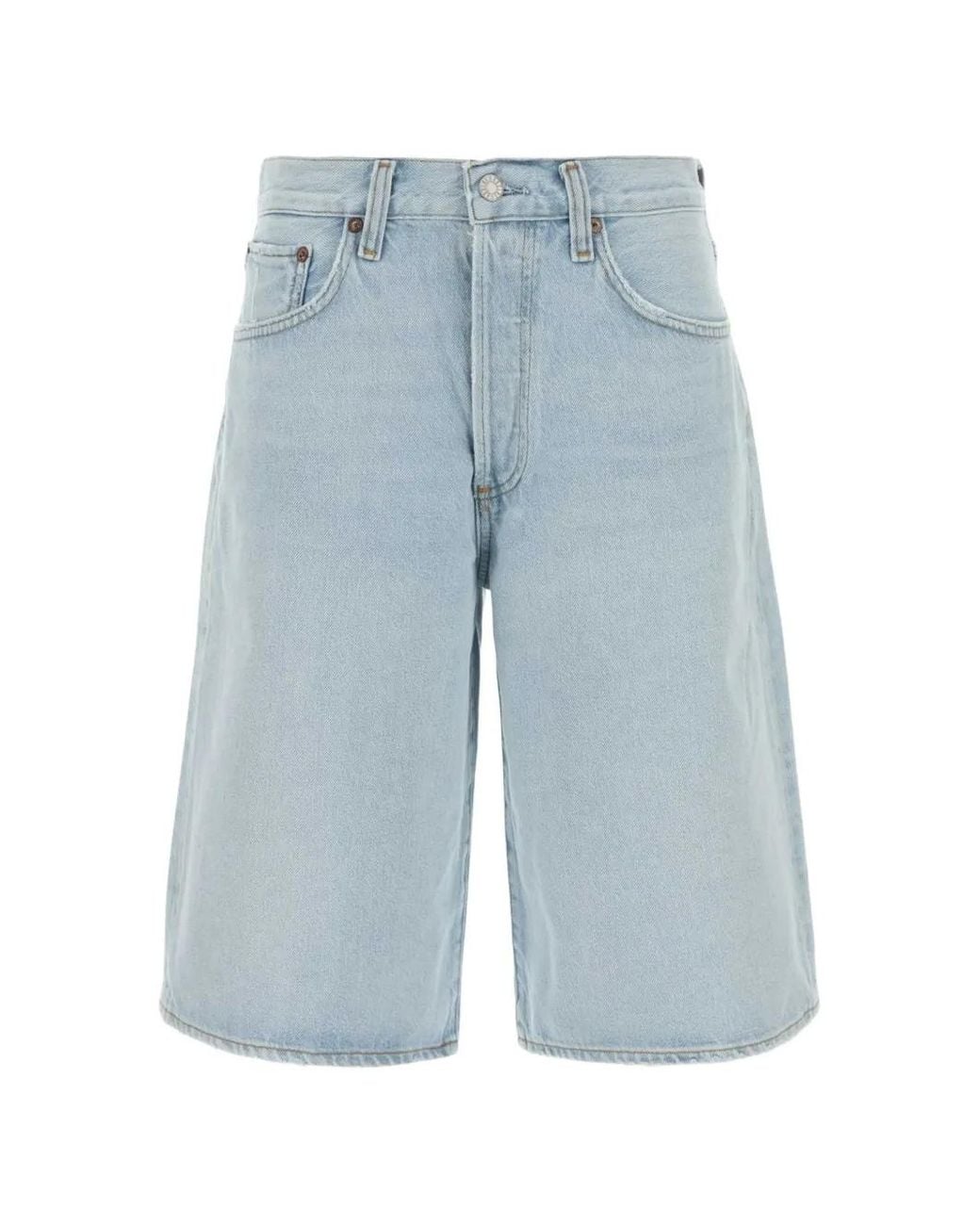 Agolde Blue Short Ramona En Jean