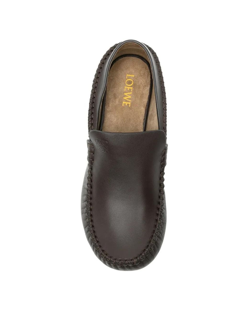 Loewe Black Oval Loafers