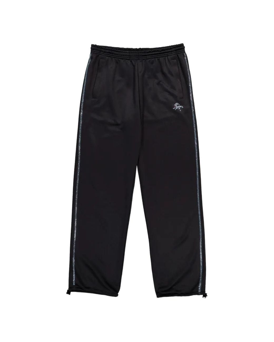 PROTOTYPES Blue Rhinestone-Embellished Track Pants for men