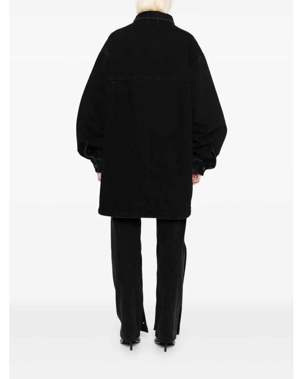 Entire studios Black Herculean Denim Jacket