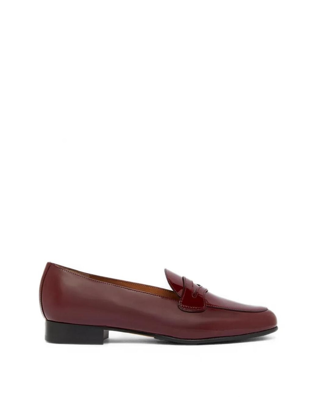 CAREL PARIS Red Mocassins 2100 En Cuir Verni