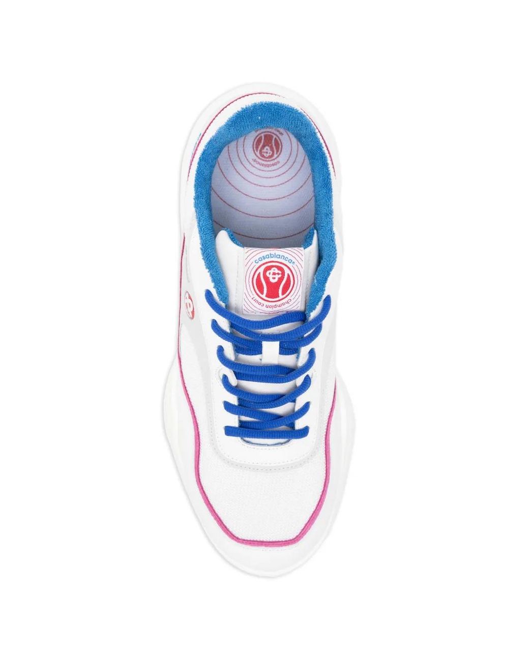 Casablanca White Logo Trim Sneakers for men
