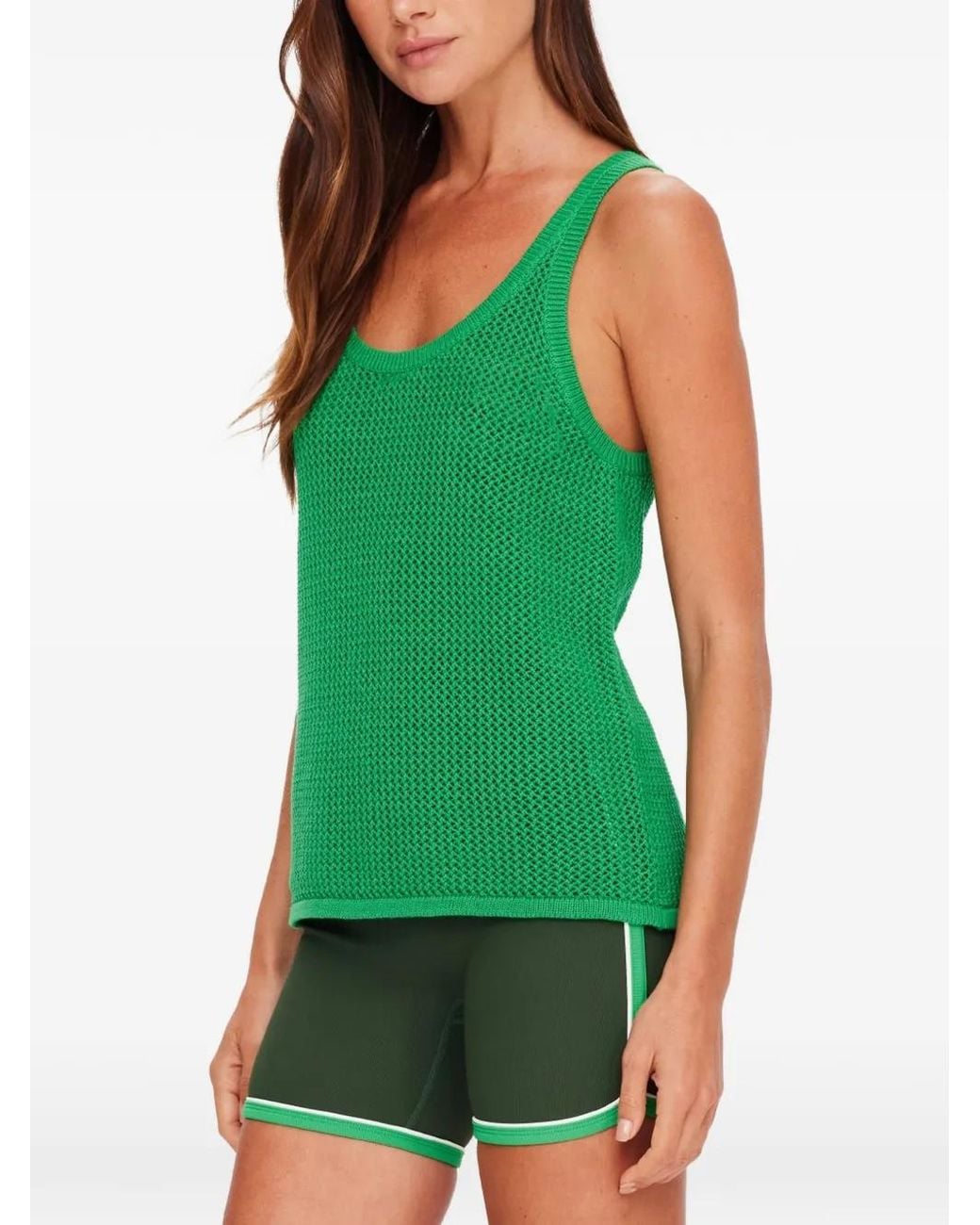 The Upside Green La Paz Riva Knitted Tank Top