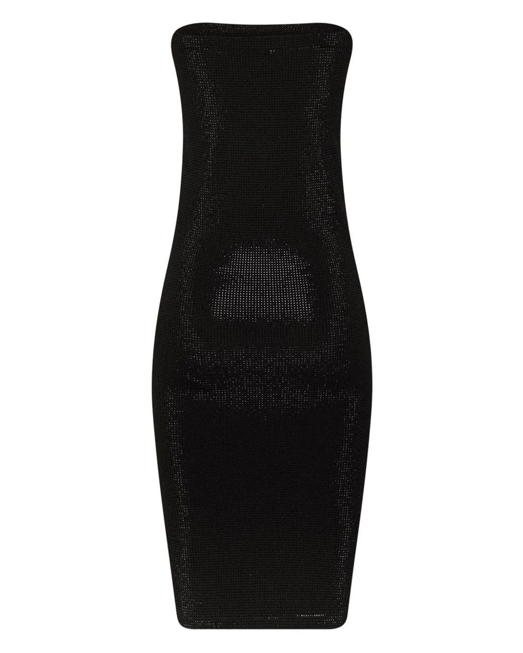 Wolford Black Liquid Metal Dress