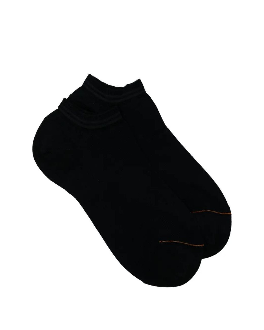 Zegna Black Striped Low-Cut Socks