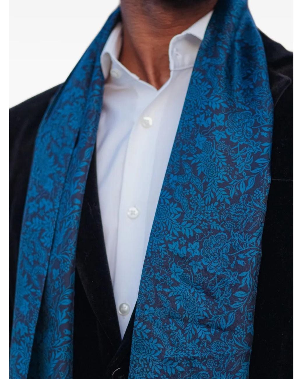 Elizabetta Blue Rapallo Scarf for men
