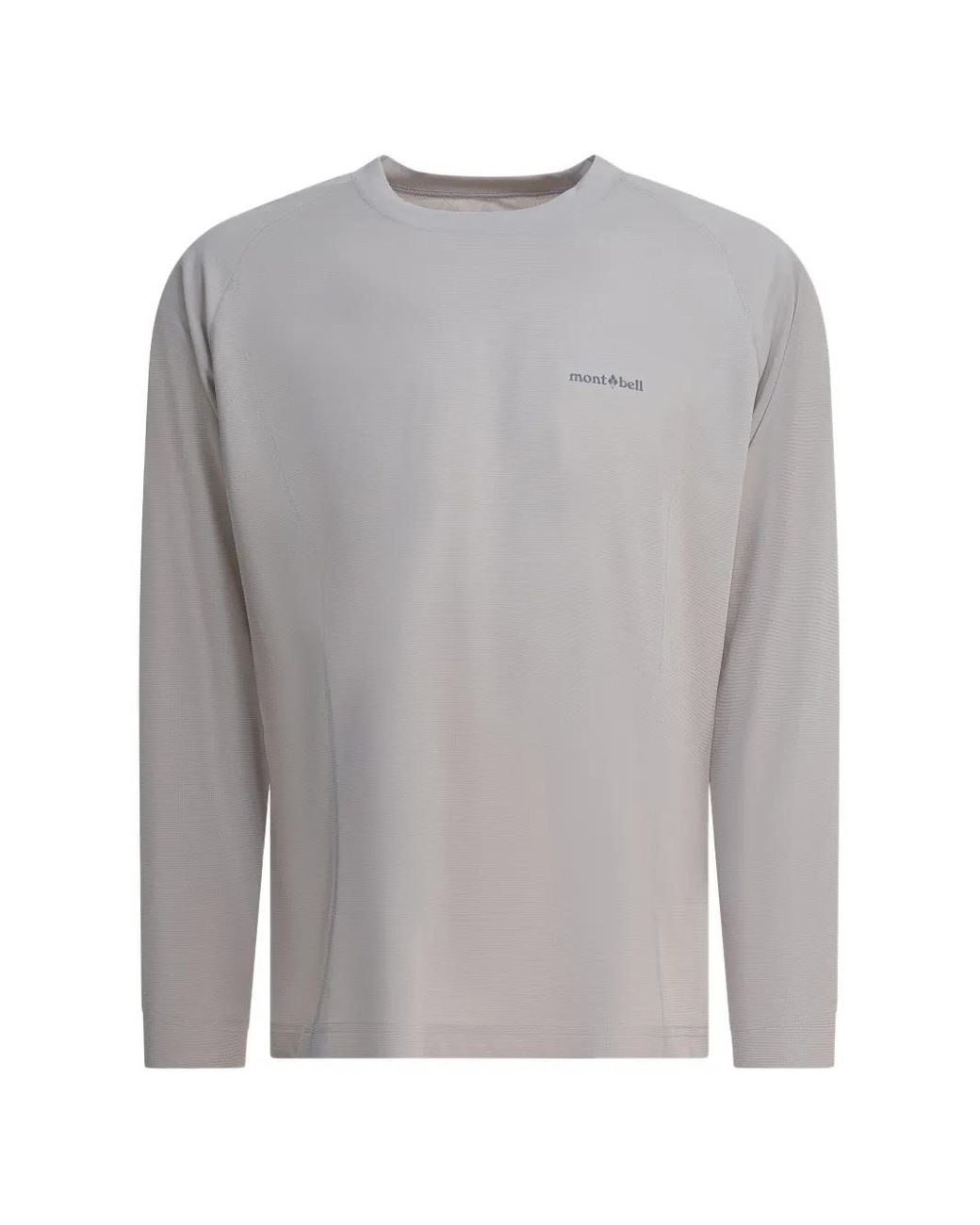 Montbell Gray T-Shirt À Manches Longues for men