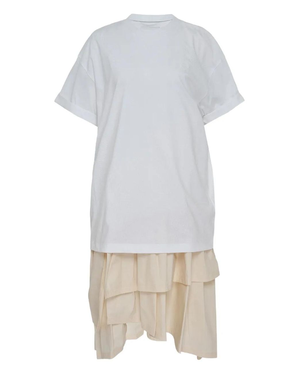 3.1 Phillip Lim White Layered T-Shirt Dress