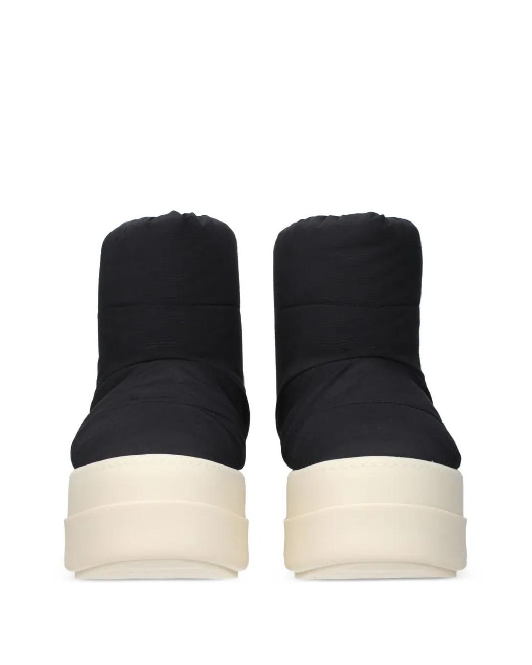 Rick Owens Black Bottines Bozo Tractor À Design Matelassé