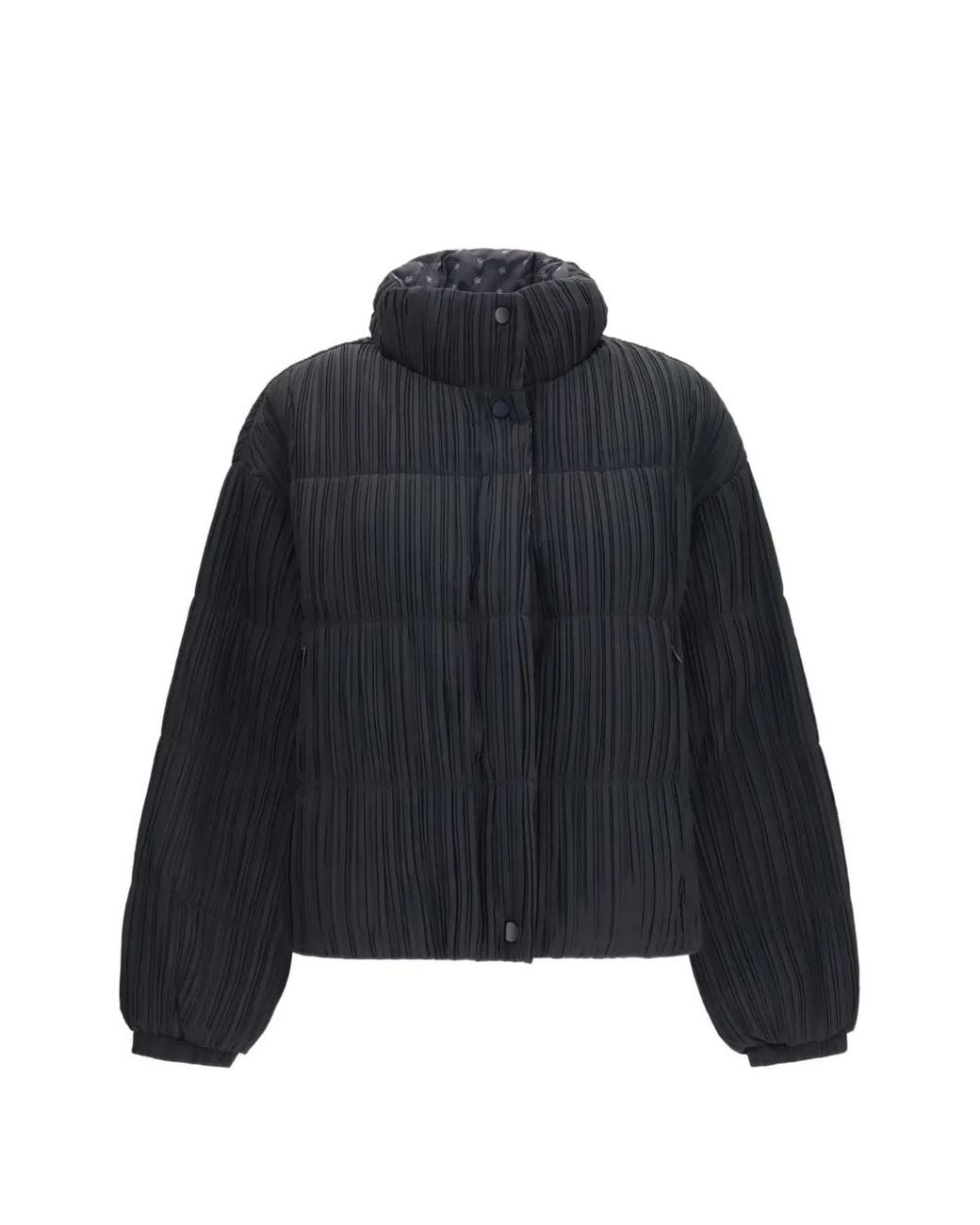 GONGDID DESIGN Blue Pleated Reversible Jacket