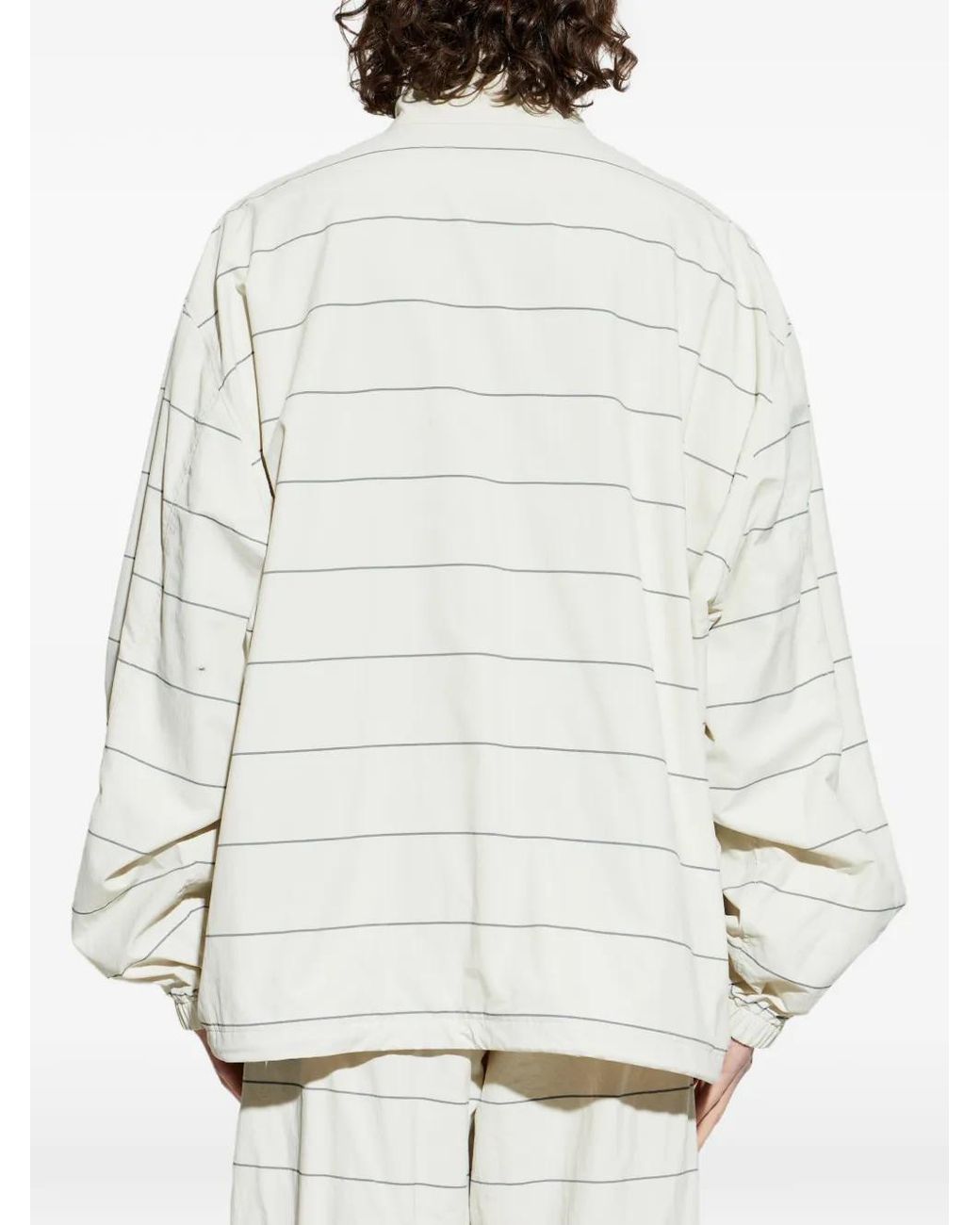 Balenciaga White Striped Jacket for men
