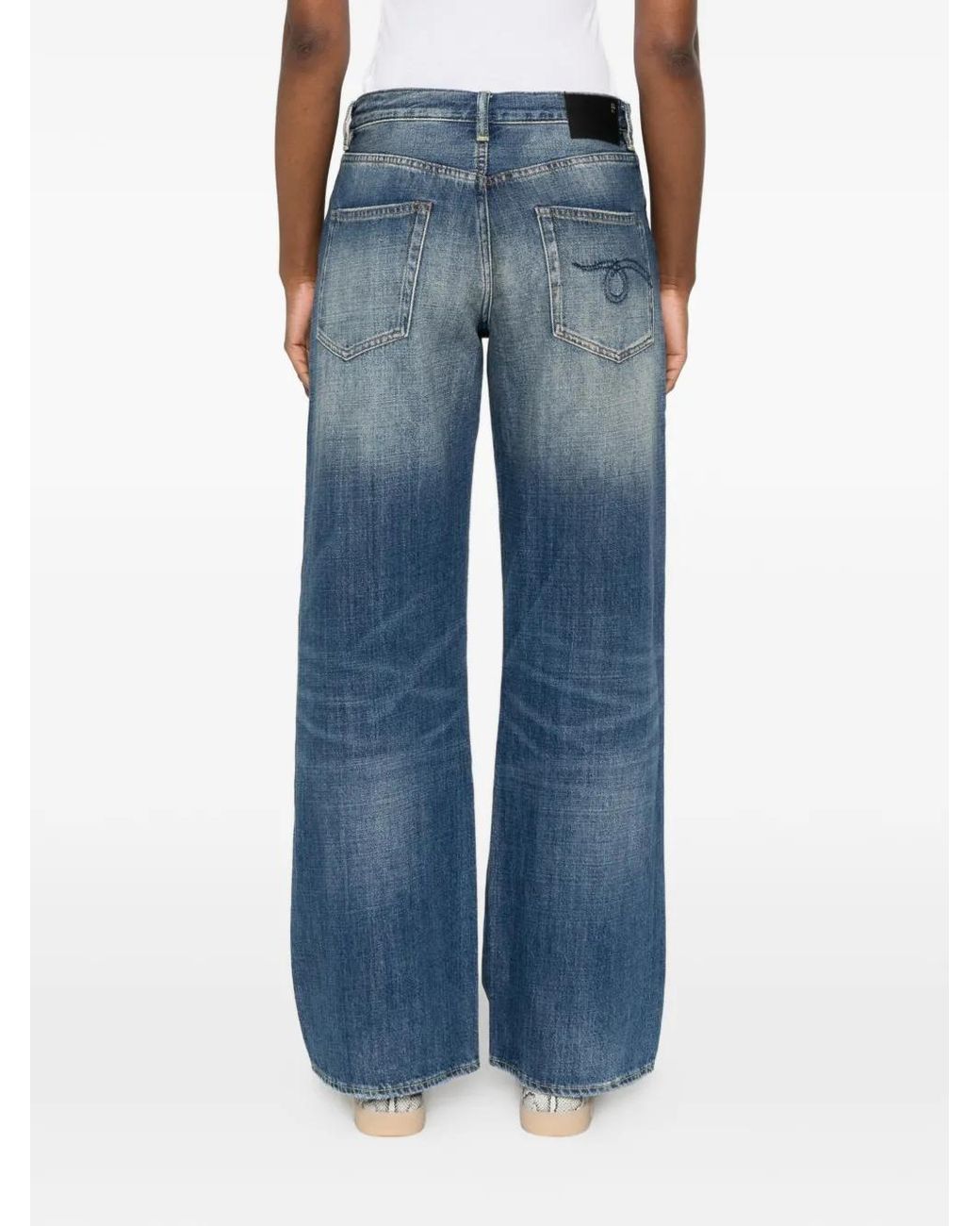 R13 Blue D'Arcy Loose Jean