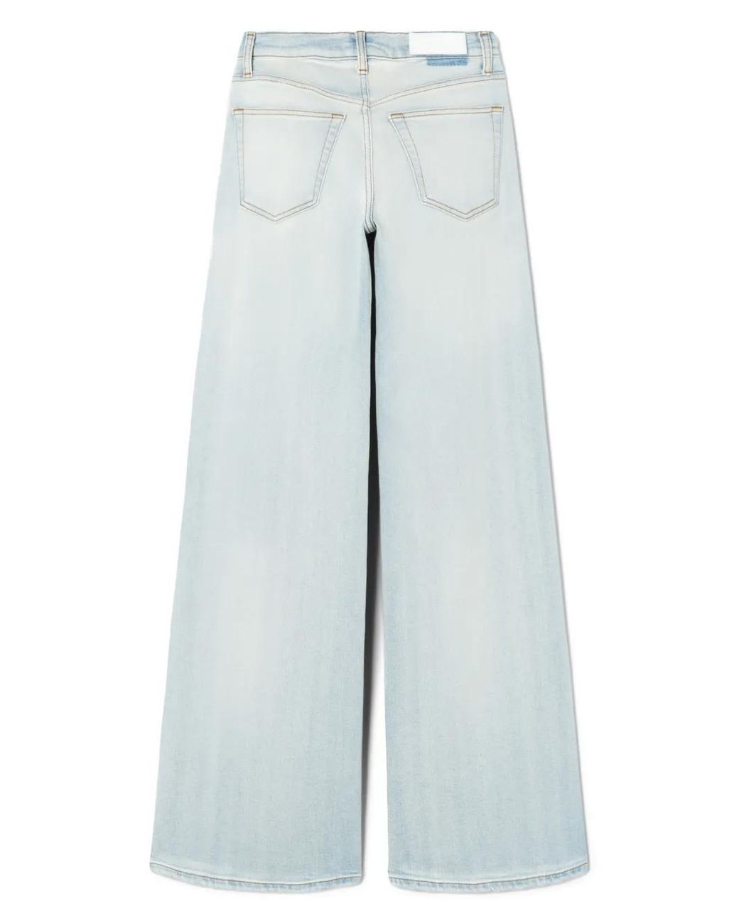 Re/done Blue Mid-Rise Wide Jeans