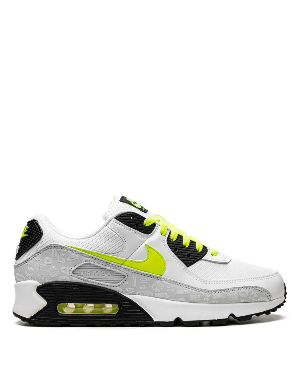 Nike White Air Max 90 "Reflective Logo" Sneakers