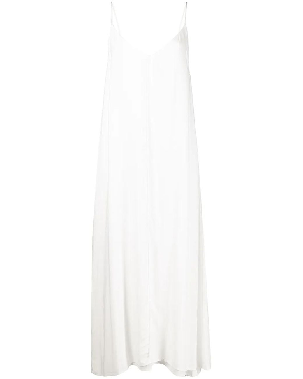 Voz White Double-Layer Cami Dress